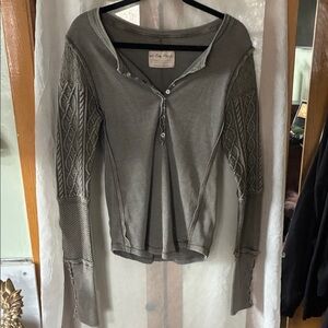 Free People Sage Long Sleeve Knit Top